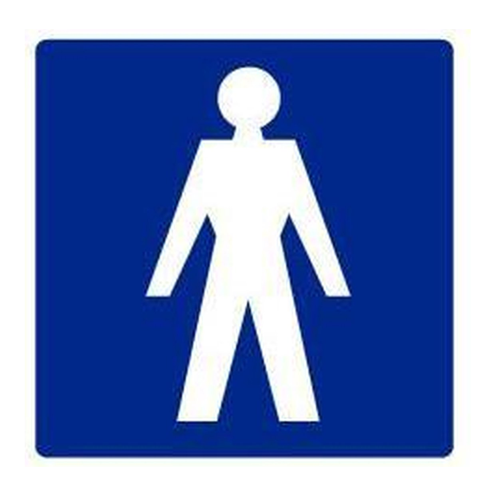 PICTOGRAM WC HEREN PP 150X150MM