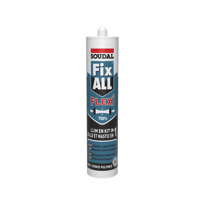 [PMSILS.055] SILICONENLIJM FIX ALL FLEXI WIT 290ML