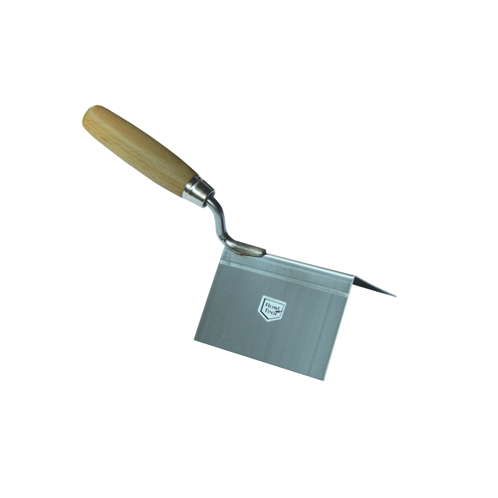 [PMTRCOEX.90] TRUELLE D'ANGLE INOX ANGLE EXTÉRIEUR 80 X 60 X 60 MM