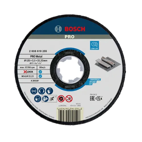 DISQUE PRO X-LOCK METAL 125 X 2.5 X 22.23MM