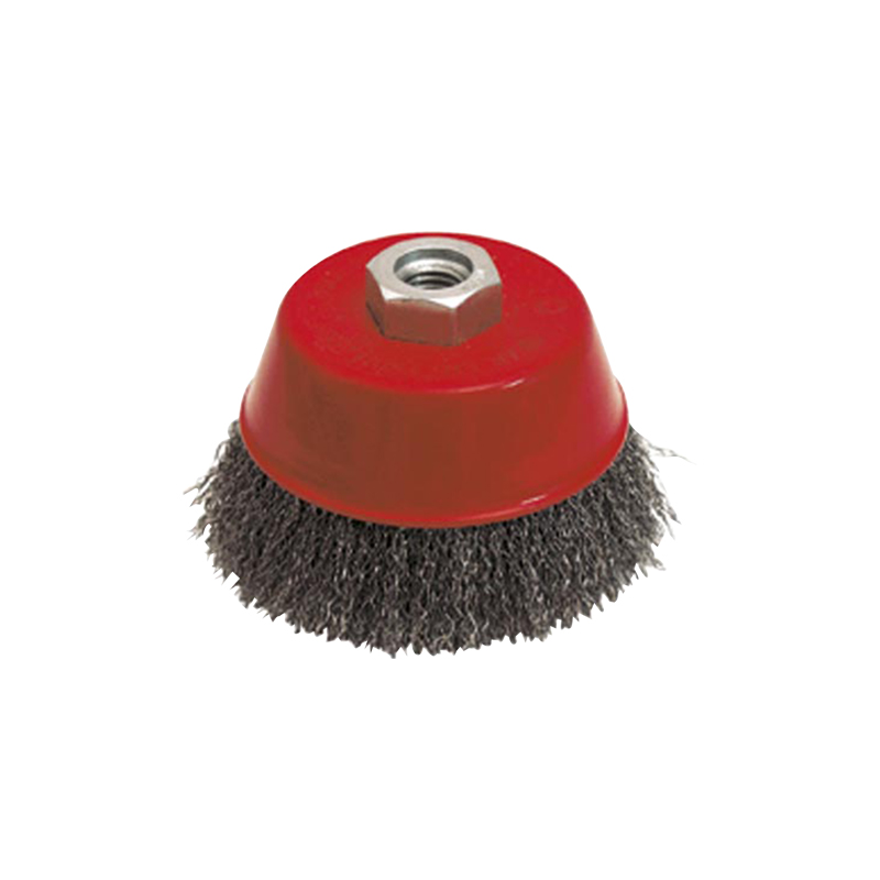 BROSSE CONIQUE FIL ACIER ONDULE M14