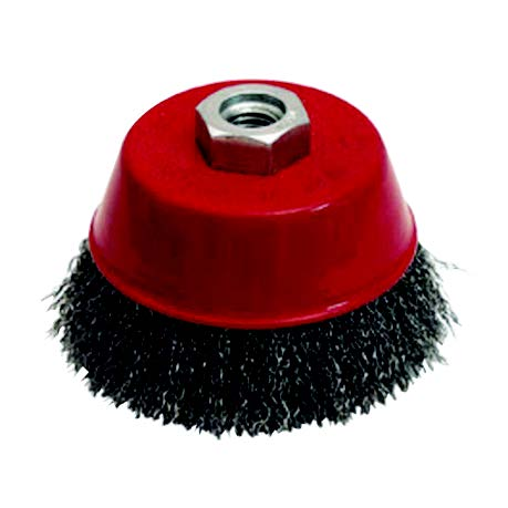 BROSSE CONIQUE FIL ACIER ONDULE M14