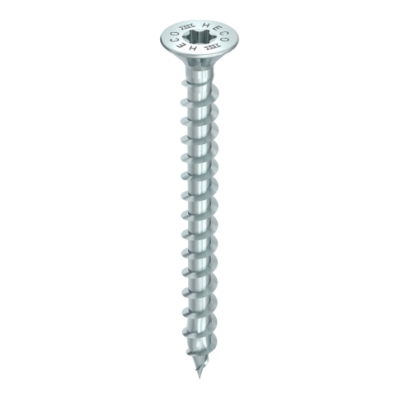 VIS HECO TETE PLATE AVEC NERVURES