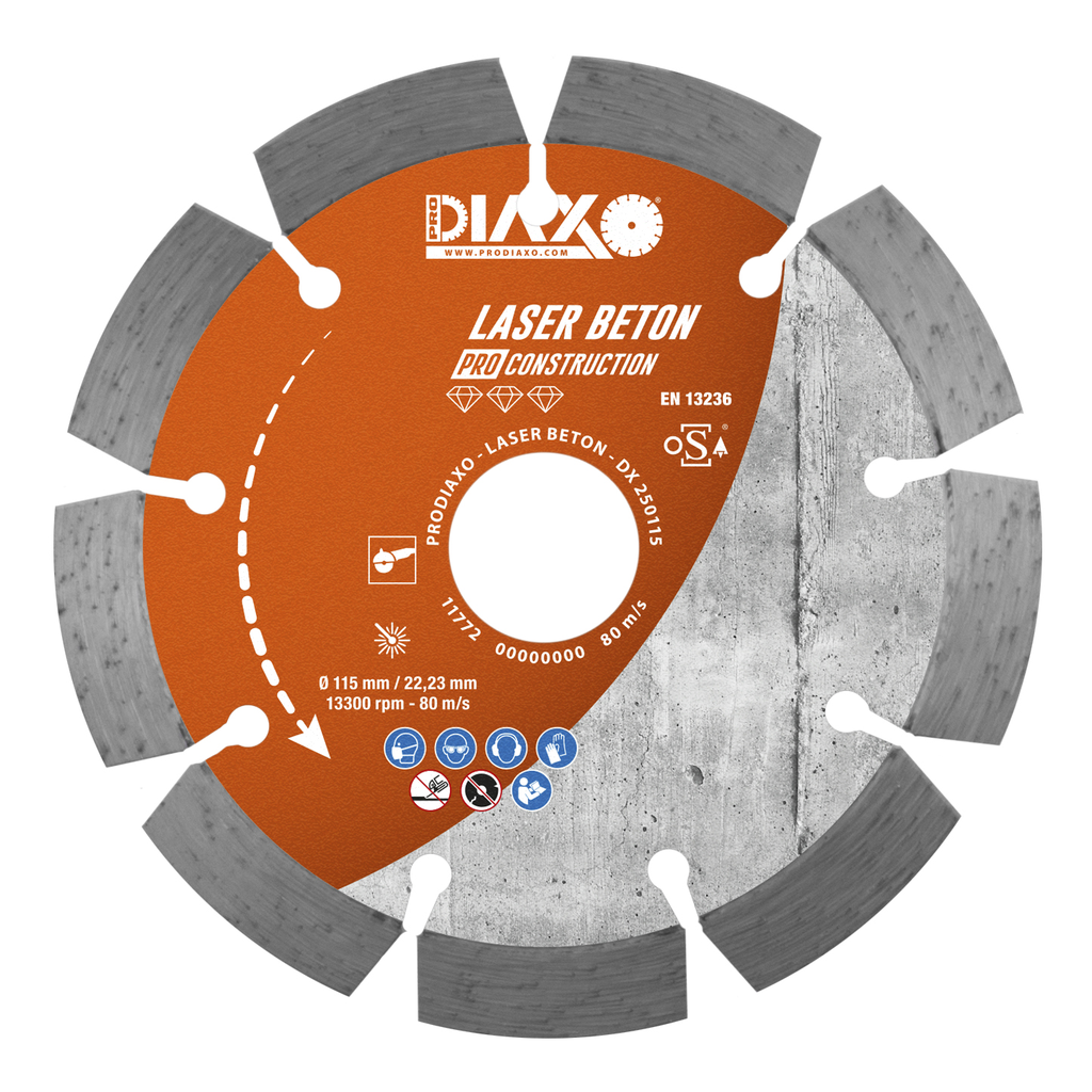 DIAM.ZAAG LASER BETON