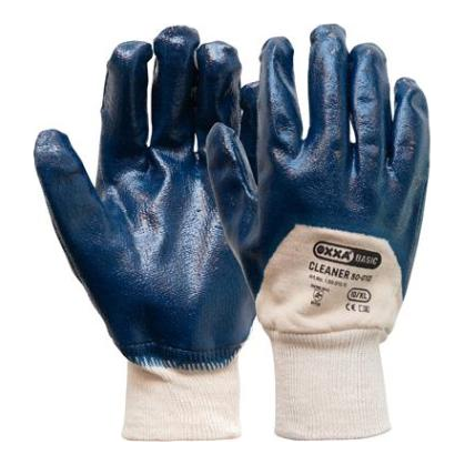 HANDSCHOENEN RUBBER BLAUW GEW.POLS