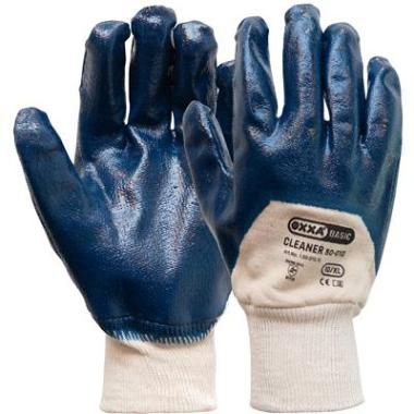 HANDSCHOENEN RUBBER BLAUW GEW.POLS