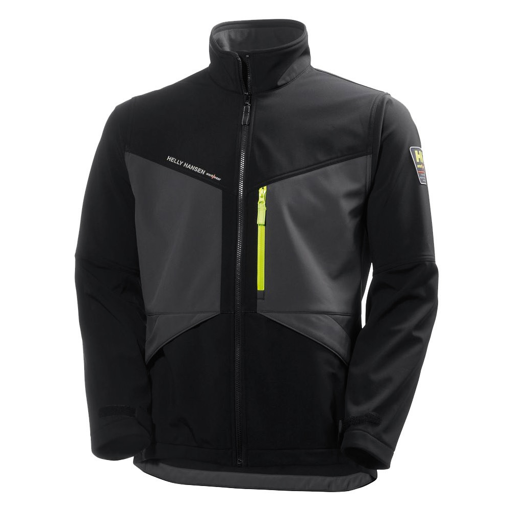 VEST HH AKER SOFTSHELL ZW/GR